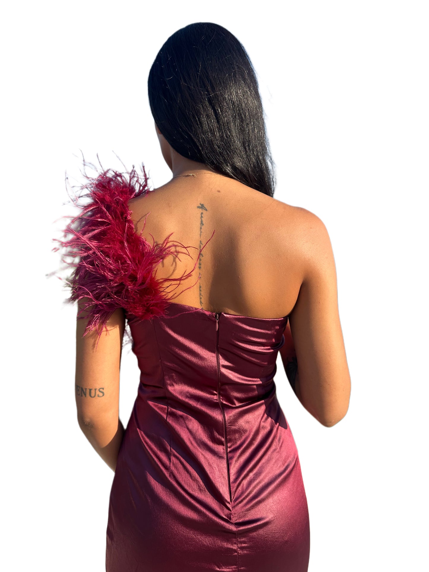 CRIMSON DUSK GOWN BY SAMAR KHAIRALLAH